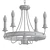 Gleaming Five-Light Chandelier 3D model small image 2