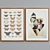 Butterfly Frame Set 330 - Modern Style with Classic Profile - 5 Colors - 70x50 Size 3D model small image 4
