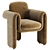 Modern Henna Armchair: Stylish Comfort 3D model small image 1