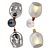 Sleek Ciotolla Ceiling Luminaires 3D model small image 3