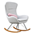 Nordic Zen Rocking Chair 3D model small image 2