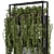 Modern Metal Stand with Hanging Indoor Plants 3D model small image 4