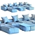 Modern Pixel Sofa by Saba 3D model small image 7