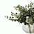 Elegant Bouquet Green 03 Floral Décor 3D model small image 4