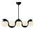 Elegant Reedway 5-Light Linear Pendant 3D model small image 1