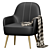 Genessee Accent Chair: Elegant and Comfortable 3D model small image 1