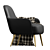 Genessee Accent Chair: Elegant and Comfortable 3D model small image 4
