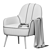 Genessee Accent Chair: Elegant and Comfortable 3D model small image 5