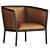 Modern Margou Armchair: Elegant Design, Premium Comfort 3D model small image 2