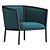Modern Margou Armchair: Elegant Design, Premium Comfort 3D model small image 3