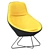 Contemporary Conic Lounge Chair 3D model small image 1