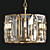 Elegant Crystal Chandelier 3D model small image 1