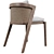 Malta Teak Side Chair: Elegant and Realistic Addition to Your Space 3D model small image 3