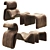 Artilleriet Leather Chair: Timeless Elegance 3D model small image 1