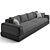 Westbury Low Armrest Sofa - Luxury Living at its Finest 3D model small image 3