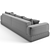 Westbury Low Armrest Sofa - Luxury Living at its Finest 3D model small image 7