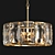 Elegant Harlow Crystal Chandelier 3D model small image 1