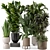 Ferm Living Bau Pot Large Set: Stylish Indoor Plants 3D model small image 1