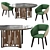 Bali Karen: Elegant Dining Set 3D model small image 1