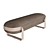 Carlo Colombo Leather Bench: Shirley 3D model small image 1