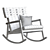 Modern Fabric Jens Risom Roker Chair 3D model small image 5