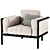 Stylish Natal Alu Armchair 3D model small image 2