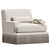 YVES Lounge Chair: Modern Comfort 3D model small image 1