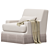 YVES Lounge Chair: Modern Comfort 3D model small image 4