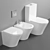 Compact Toilet: Jacob Delafon Rodin 3D model small image 1