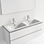 Modern Duravit L-Cube Vanity Set 3D model small image 5