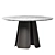 Modern Dining Table with Wood and Marble Design 3D model small image 1