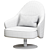 Ludwig Swivel Armchair with Armrests 3D model small image 4