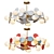 Vibrant Matisse Chandelier 3D model small image 1