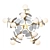 Vibrant Matisse Chandelier 3D model small image 3