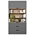 Adjustable Modular Bookshelf - High Quality Design 3D model small image 1