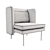 Contemporary Lounge Chair 3D model small image 3