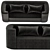 Modern Minimalist Verpan Sofa 3D model small image 1