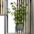 Green Vertical Interior Partition Set 3D model small image 4