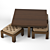 Indian Kivaha-4: Elegant Coffee Table 3D model small image 3