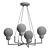 Andresa Chandelier: Elegant 4-ball Lighting 3D model small image 2