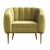 Modern Brabbu Oreas Armchair 3D model small image 2