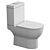 Sleek Rimless Toilet - BelBagno STEAM 3D model small image 3