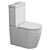 Sleek Rimless Toilet: BelBagno ETNA 3D model small image 3