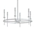 Bryant Midnight Black Chandelier 3D model small image 2