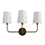 Elegant Sawyer 3 Light Sconce 3D model small image 1