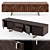 Elegant Wood Boris TV Cabinet 3D model small image 1