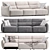 Natuzzi Supor Sofa: Reimagining Luxury 3D model small image 5