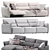 Natuzzi Supor Sofa: Reimagining Luxury 3D model small image 7