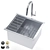 KRAUS KWU100 Stainless Steel Sink 3D model small image 1