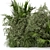 Lush Outdoor Bush Set 446 3D model small image 3